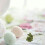 4pcs mini flocked bunny ornaments for easter decoration 5
