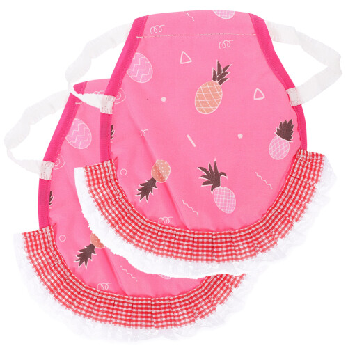 2pcs Pet Chicken Apron Vest Shape Polyester For Farmers