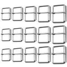 50Pcs Metal Buckles Silver Color Heavy Duty Roller Buckles for DIY Use