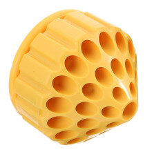 1Pc Yellow Drill Bits Organizer ABS Storage Box with Rotating Tray