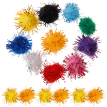 500pcs 20mm plush balls assorted pom poms for diy crafts 10 colors