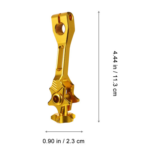 Leviers Arrière Frein Moto Aluminium Doré Accessoire Refit 1