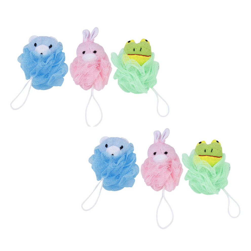 6Pcs Animal Shower Balls For Home Bath Accessories Vaguelly
