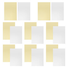 20pcs glitter card stock papers metallic foil for scrapbook craft diy