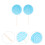 2pcs creative lollipop scene ornaments simulation props 3