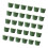 50pcs solid color green muffin cups for baking and parties 3