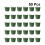 50pcs solid color green muffin cups for baking and parties 2
