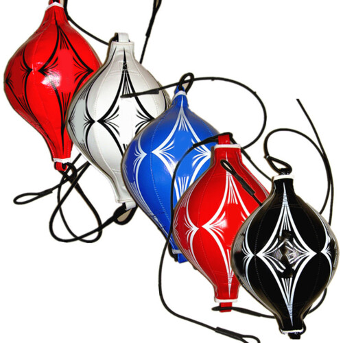 boxing ball bag double-end punch mma workout exercise black white
