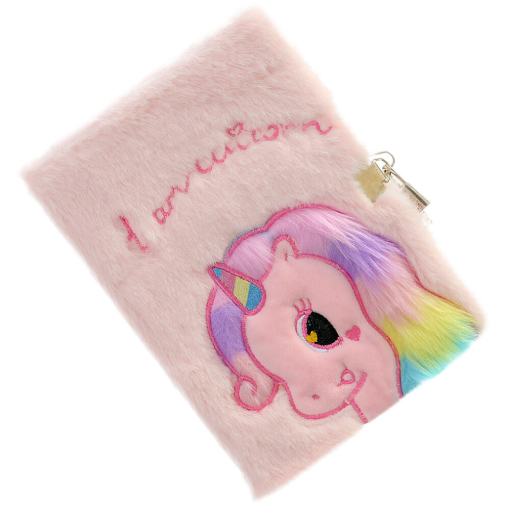 Fluffy Cartoon Plush Cover Notebook Portable for Girls-image-OPC-PKRV6ZC-NEW