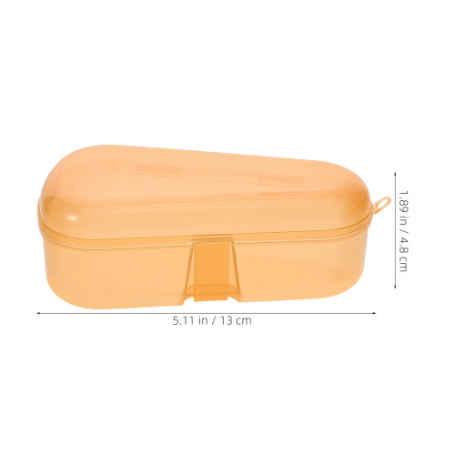 10pcs transparent plastic pacifier case large capacity for travel home 1