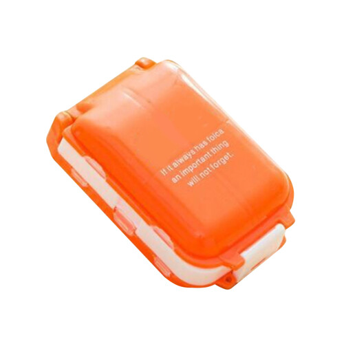 Draagbare Medicijndoos Met 8 Vakken, Plastic Organizer