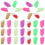 140pcs/7 sets pet claw cover for cat size l 9