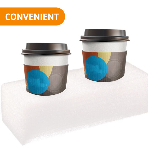 2pcs 2-hole coffee cup trays for takeout milk tea packing 2