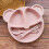 3pcs wheat straw kids plate set with spoon fork shape 11