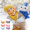 6 pcs ear warmers plush bear winter 6