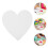 4 heart-shaped cotton canvas panels for artists, students, beginners 9