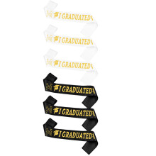6St Stijlvolle Unisex Afstudeerschouderband Stoffen Mix Voor Feest