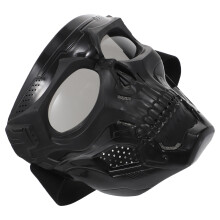 cycling face cover with goggle and skull shaped muff
