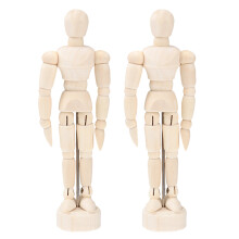 2pcs handcrafted wooden figures for diy craft painting