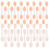 30pcs double-ended sponge eyeshadow applicators for women white 8