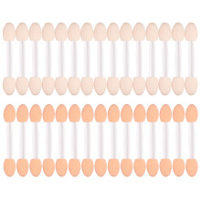 30pcs double-ended sponge eyeshadow applicators for women white