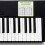 adhesive piano decals for electronic organs and keyboards, 1 set 4