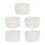 5pcs white ceramic baking bowls heat resistant dessert cups kitchen 6
