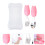 1 set kids cutlery training spoon with box pink 11