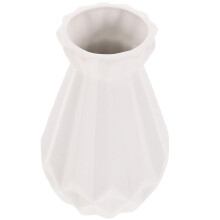 White Ceramic Vase Small Flower Vase for Living Room Decor