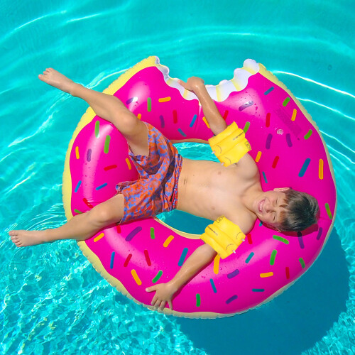 2pcs inflatable arm floaties for adults beginner swim aid 1