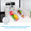6Pcs Plastic Sundry Basket Compact Desktop Organizer Assorted 7