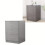 Modern Gray Bedside Table with 3 Drawers 10