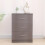 Modern Gray Bedside Table with 3 Drawers 5