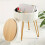 Creative Round Storage Stool- White 4