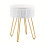 Creative Round Storage Stool- White 1