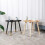 (Log Color) Create a cozy nook with the Solid Rattan Side Table, a testament to craftsmanship 5