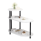 White Stone Pattern Side Table with Upgraded Thick Wooden Legs 1