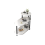White Stone Pattern Side Table with Upgraded Thick Wooden Legs 3
