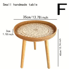 (White-F) Understated elegance meets Nordic sensibilities in the Rattan Shell Table