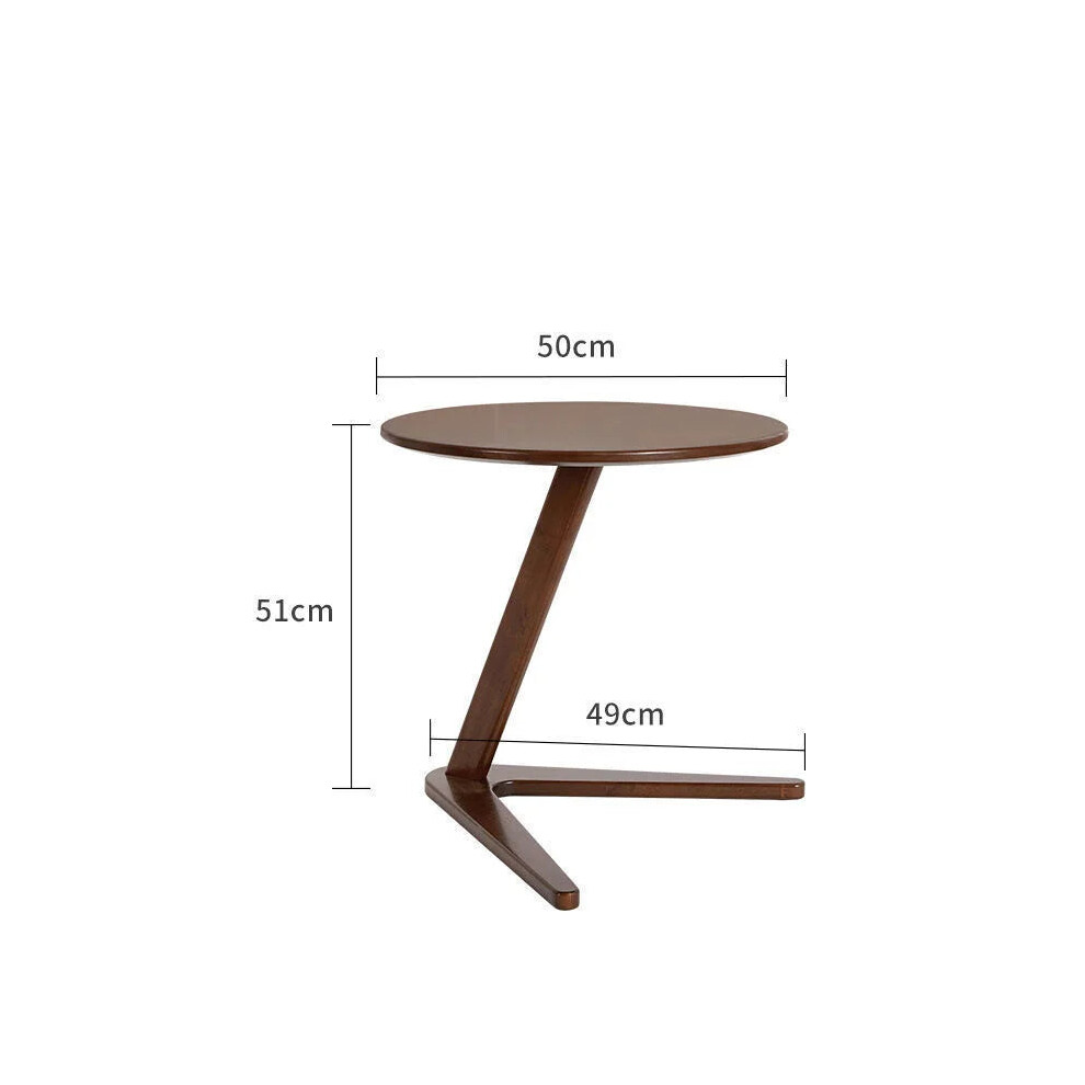 Solid Wood Round Side Table