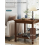 Black Walnut Side Table - Solid Wood Legs and Thickened Panel 6
