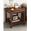 Black Walnut Side Table - Solid Wood Legs and Thickened Panel 4