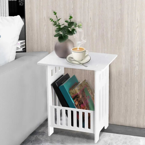Compact and Chic: Nordic Modern Mini Bedside Table with Storage 2