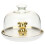ceramic cake tray with dome multi-functional dessert plate 1