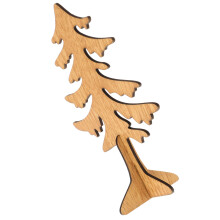 mini wooden diy christmas tree for desktop holiday home decor (size s)