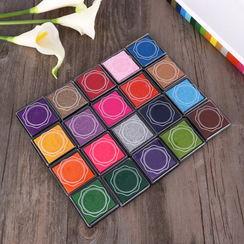 20 pcs multi-colored giant ink pads for diy craft scrapbooking 2