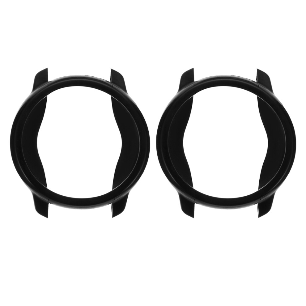 2Pcs Tpu Watch Protectors Anti-Scratch Protective Watch Covers Black 3302210839423