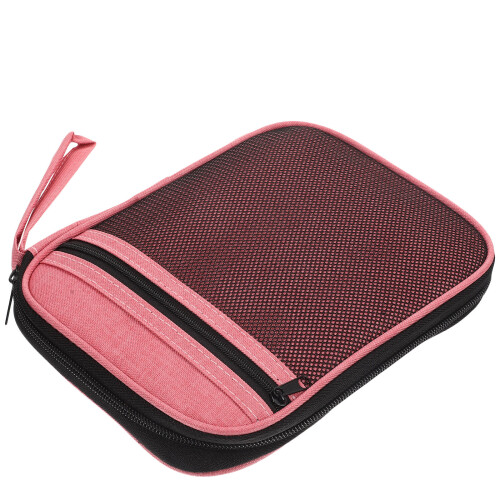 1Polyester Horlogeband Opbergtas Roze Bewaarvak