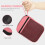 1Polyester Horlogeband Opbergtas Roze Bewaarvak 11