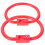 2pcs plastic cattle nose rings with plier for livestock 2